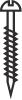 1½" Matching Wall Fastener Set 2x