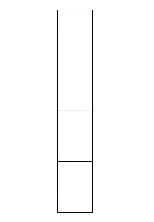 שרטוט 3 מדפים